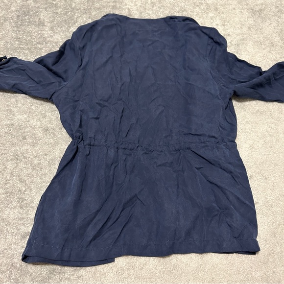 Drape Open Front Twill Jacket - Picture 8 of 12